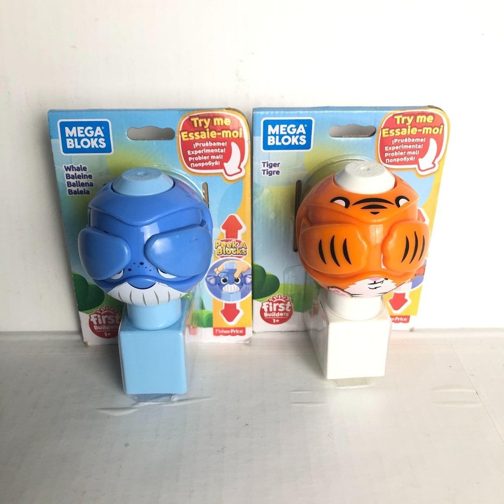 Bundle 2 Mega Bloks Tiger and Whale First builders